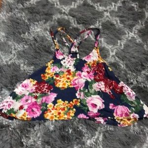 BRANDY MELVILLE FLORAL TANK TOP